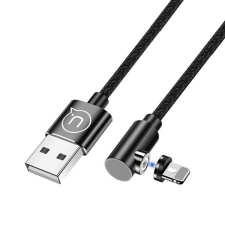 USAMS kábel mágneses csatlakozóval U54 1m lightning fekete SJ444USB01 (US-SJ444) mobiltelefon kellék