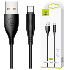 Usams Kábel U18 Usb-C 2A Gyorstöltés 1M Fekete Telefontöltőhez kábel és adapter