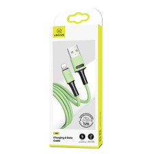 USAMS kábel U52 lightning 2A gyorstöltés 1m zöld SJ434USB02 (US-SJ434) mobiltelefon kellék
