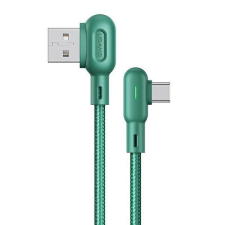 USAMS kábel U57 USB-C 1,2m 2A zöld SJ457USB02 (US-SJ457) kábel és adapter