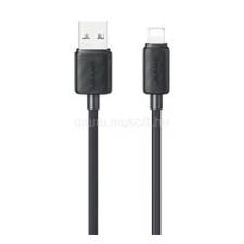 USAMS KY adatkábel (USB - lightning, 2.4A, gyorstöltő, 100cm) FEKETE (SJ689USB01) kábel és adapter