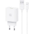 USAMS SC USB-A 18W hálózati töltő + USB-A - Lightning kábel fehér (SCXLTZ03) (SCXLTZ03)