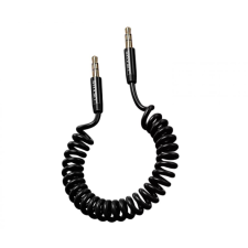 USAMS SJ256YP01 AUX kábel 3.5mm jack csatlakozóval 120cm fekete (1337677) (SJ256YP01) kábel és adapter