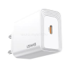 USAMS T69 hálózati töltő Type-C aljzat (20W, gyorstöltő 3.0) FEHÉR (CC325TC01)