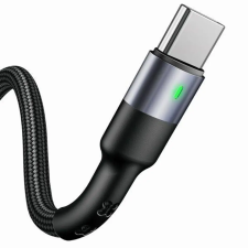 USAMS U26 USB-C apa - USB-C apa Adat és Töltő Kábel - Fekete (1m) kábel és adapter
