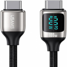 USAMS U78 Type-C To Type-C 100W PD Fast Charging &amp; Data Cable 1,2m Black kábel és adapter