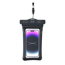 USAMS YD011 vízhatlan/vízálló tok (univerzális, IPX8, nyakba akasztható, 7" méret) FEKETE (7FSD1101) tok és táska