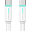 USAMS Yu Adatkábel Type-C - Type-C, Cipőfűző, Fehér ( )