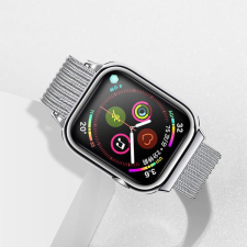 USAMS ZB68IW2 Apple Watch ezüst mágneses fém szíj és tok (44MM) okosóra kellék