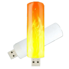 USB LED esti fény, lángcsóva éjjeli fény