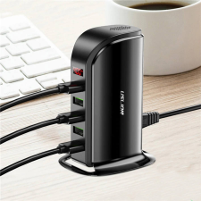  USB töltő állvány 5 csatlakozással kábel és adapter