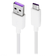  USB töltő- és adatkábel, USB Type-C, 100 cm, Huawei, fehér, gyári (RS77795) kábel és adapter
