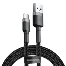 USB-USB-C kábel Baseus Cafule 3A 1m (szürke-fekete) kábel és adapter