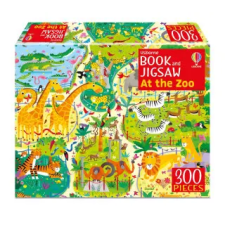  Usborne Book and Jigsaw At the Zoo – Kirsteen Robson idegen nyelvű könyv