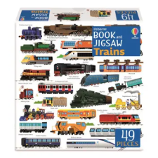  Usborne Book and Jigsaw Trains – Sam Smith idegen nyelvű könyv