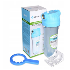 USTM Antibakteriális szűrőház 10&quot; hidegvízre 1/2&quot; csatlakozás komplett USTM WFW12EMIPROTECT vízszűrő