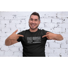  Utálok programozni fekete póló egyedi ajándék