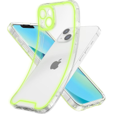 utángyártott Apple Iphone 14 foszforeszkáló / sötétben világító szilikon tok, sárga tok és táska