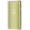 utángyártott Apple iPhone 14 Pro, Oldalra nyíló tok, hívás mutatóval, Smart View Cover, arany (utángyártott)