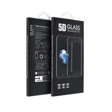 utángyártott Apple iPhone 15 Pro, 5D Full Glue hajlított tempered glass kijelzővédő üvegfólia, fekete mobiltelefon kellék