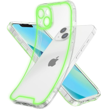 utángyártott Apple Iphone 15 Pro foszforeszkáló / sötétben világító szilikon tok, zöld tok és táska