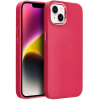 utángyártott Apple iPhone 15 Pro Max, Szilikon tok, közepesen ütésálló, fémhatású kamera keret, Frame Case, magenta