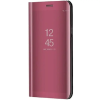 utángyártott Apple iPhone 15 Pro, Oldalra nyíló tok, hívás mutatóval, Smart View Cover, vörösarany (utángyártott)