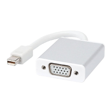 utángyártott Átalakító kábel (VGA (Anya), mini DisplayPort (Apa), 15cm, Fehér) - Utángyártott kábel és adapter