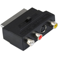 utángyártott Átalakító (RCA (Anya) / S-video (Anya), Scart (Apa), Fekete) - Utángyártott kábel és adapter