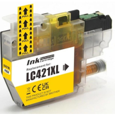 utángyártott Brother LC421Y XL [ LC-421 Y ] XL prémium sárga tintapatron nyomtatópatron & toner
