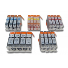 utángyártott Canon Pixma IP4000R készülékhez 20db tinta patron (Cián / Fekete / Magenta / Sárga) - Utángyártott nyomtatópatron & toner