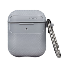 utángyártott Carbon Airpods 4 ANC tok, szürke fülhallgató, fejhallgató tok