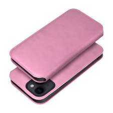 utángyártott Dual Pocket Apple iPhone 15 Pro flip tok, rózsaszín tok és táska