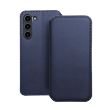 utángyártott Dual Pocket Samsung S24 flip tok, kék tok és táska