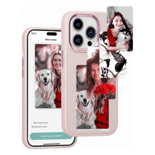 utángyártott E-Ink okos telefontok, programozható NFC kijelzővel iPhone 14 Pro Max, rózsaszín tok és táska