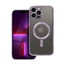 utángyártott Electro Mag Apple iPhone 13 Pro Max MagSafe szilikon tok, lila tok és táska