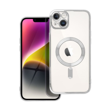 utángyártott Electro Mag Apple iPhone 14 Plus MagSafe szilikon tok, ezüst tok és táska