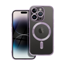 utángyártott Electro Mag Apple iPhone 14 Pro MagSafe szilikon tok, lila tok és táska