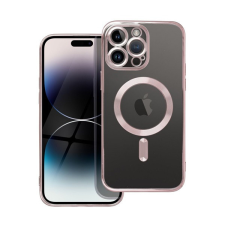 utángyártott Electro Mag Apple iPhone 14 Pro MagSafe szilikon tok, rozéarany tok és táska