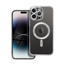 utángyártott Electro Mag Apple iPhone 14 Pro Max MagSafe szilikon tok, ezüst tok és táska