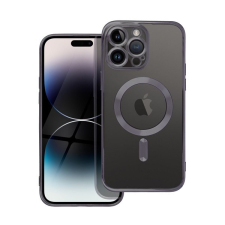 utángyártott Electro Mag Apple iPhone 14 Pro Max MagSafe szilikon tok, fekete tok és táska