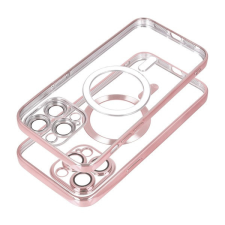 utángyártott Electro Mag Apple iPhone 15 Pro MagSafe szilikon tok, rozéarany tok és táska