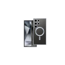 utángyártott Electro Mag Samsung Galaxy S25 Ultra MagSafe kompatibilis hátlap tok, ezüst tok és táska