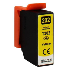 utángyártott Epson 202XL T02H4 [Y] sárga, ( 13 ml ), prémium, új tintapatron C13T02H44010 nyomtatópatron & toner