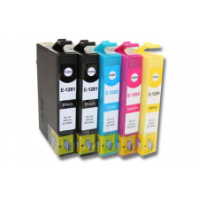 utángyártott Epson Stylus SX435w készülékhez 5 db tintapatron (Cián / Fekete / Magenta / Sárga) - Utángyártott nyomtatópatron & toner