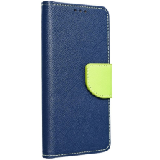 utángyártott Fancy Motorola G35 5G mágneses flip tok, kék-lime tok és táska