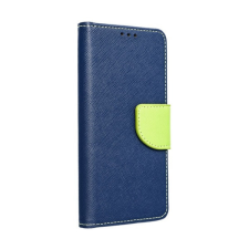 utángyártott Fancy Samsung Galaxy S23 FE flip tok, kék / lime tok és táska