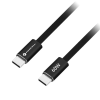 utángyártott Forcell F-Energy CCFN23 USB-C-USB-C töltő-és adatkábel, QC4.0, PD 3A, 60W, 1,2m, fekete