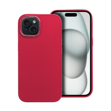 utángyártott Frame iPhone 15 közepesen ütésálló tok kameravédő kerettel, magenta tok és táska