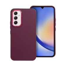 utángyártott Frame Samsung Galaxy A54 5G közepesen ütésálló tok kameravédő kerettel, lila tok és táska